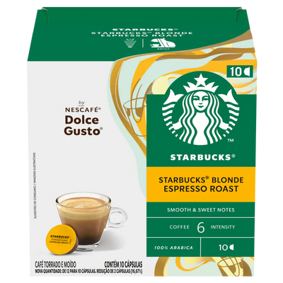 STARBUCKS BLONDE ESPRESSO ROAST 10 CÁPSULAS